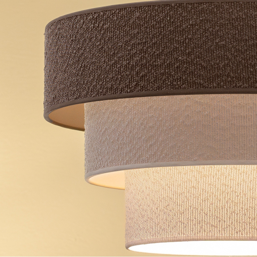 Brilagi - Luster na lanku LUNETA 1xE27/60W/230V pr. 40 cm šedá/krémová/biela