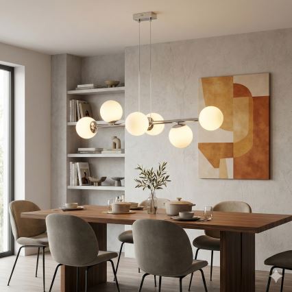 Brilagi - Luster na lanku MALONY 6xE14/20W/230V lesklý chróm