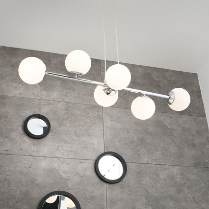 Brilagi - Luster na lanku MALONY 6xE14/20W/230V lesklý chróm