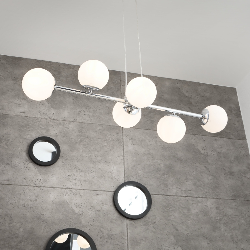 Brilagi - Luster na lanku MALONY 6xE14/20W/230V lesklý chróm