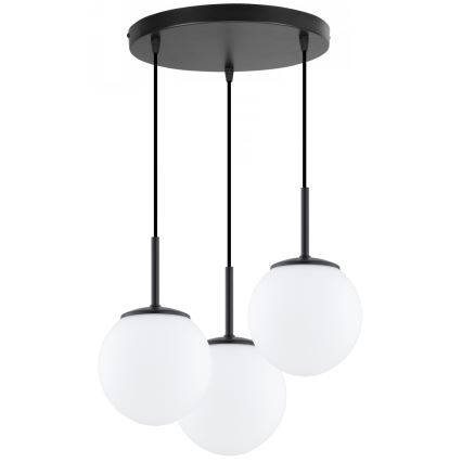 Brilagi - Luster na lanku MILO 3xE27/60W/230V čierny