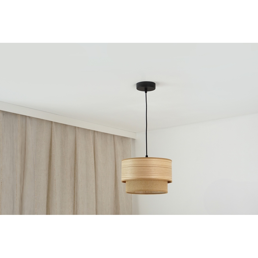 Brilagi - Luster na lanku MONTANA BOHO 1xE27/15W/230V pr. 25 cm hnedá/čierna