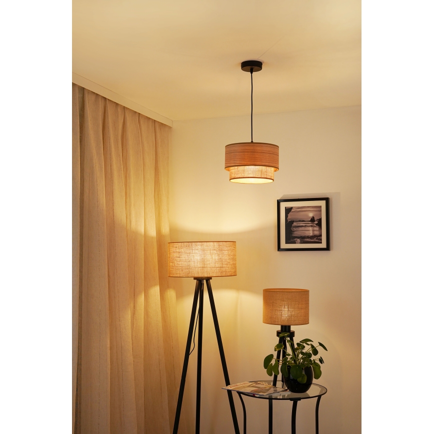 Brilagi - Luster na lanku MONTANA BOHO 1xE27/15W/230V pr. 25 cm hnedá/čierna