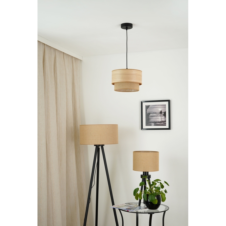 Brilagi - Luster na lanku MONTANA BOHO 1xE27/15W/230V pr. 25 cm hnedá/čierna