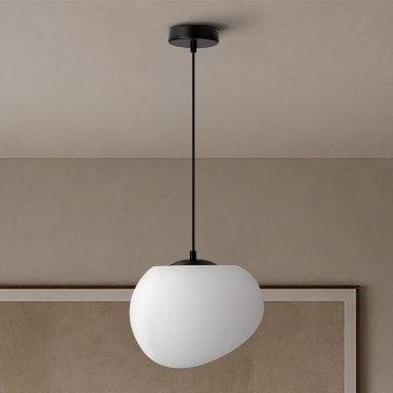 BRILAGI - Luster na lanku PEBBLES 1xE27/40W/230V pr. 25 cm čierna