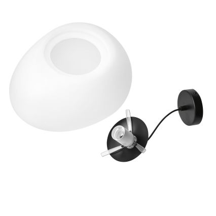 BRILAGI - Luster na lanku PEBBLES 1xE27/40W/230V pr. 40 cm čierna