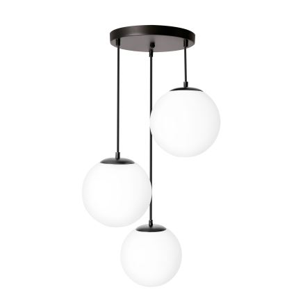BRILAGI - Luster na lanku POLOS 3xE27/40W/230V, priemer 42 cm, čierna