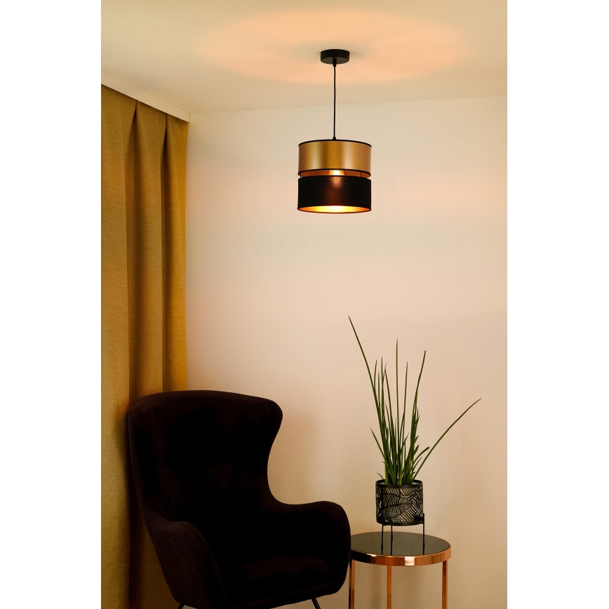 Brilagi - Luster na lanku ROYAL 1xE27/15W/230V pr. 25 cm čierna/zlatá