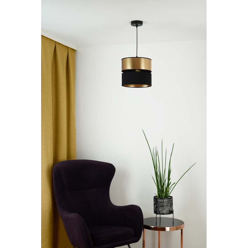 Brilagi - Luster na lanku ROYAL 1xE27/15W/230V pr. 25 cm čierna/zlatá