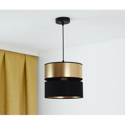 Brilagi - Luster na lanku ROYAL 1xE27/15W/230V pr. 25 cm čierna/zlatá