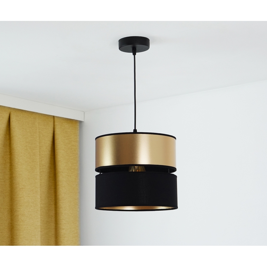 Brilagi - Luster na lanku ROYAL 1xE27/15W/230V pr. 25 cm čierna/zlatá