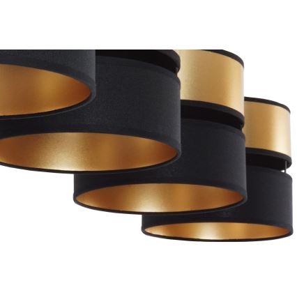 Brilagi - Luster na lanku ROYAL 4xE27/15W/230V čierna/zlatá