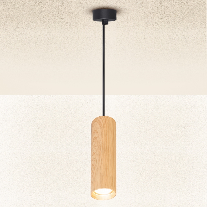 Brilagi - Luster na lanku SELE 1xGU10/30W/230V čierna/dekor duba