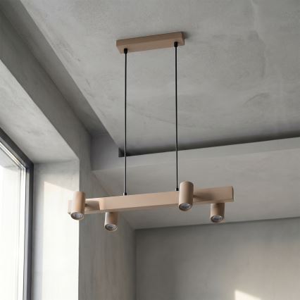 Brilagi - Luster na lanku SELE 4xGU10/30W/230V béžový