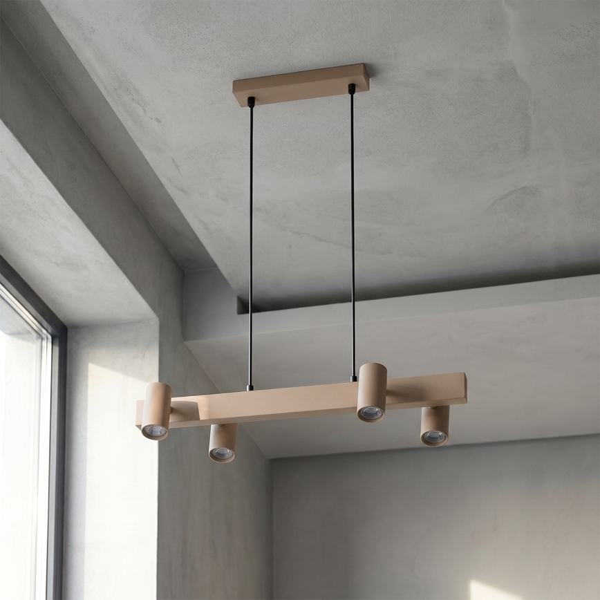 Brilagi - Luster na lanku SELE 4xGU10/30W/230V béžový