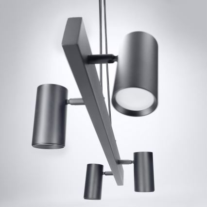 Brilagi - Luster na lanku SELE 4xGU10/30W/230V čierna