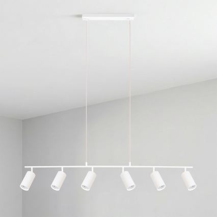 Brilagi - Luster na lanku SELE 6xGU10/30W/230V biela