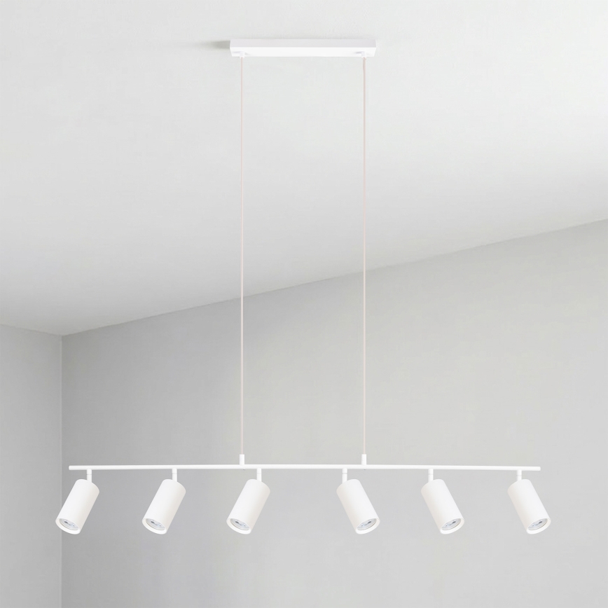 Brilagi - Luster na lanku SELE 6xGU10/30W/230V biela