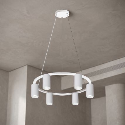Brilagi - Luster na lanku SELE 6xGU10/30W/230V biela