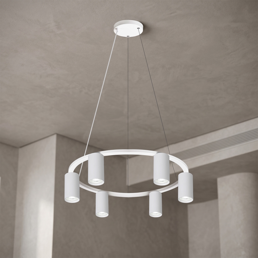 Brilagi - Luster na lanku SELE 6xGU10/30W/230V biela