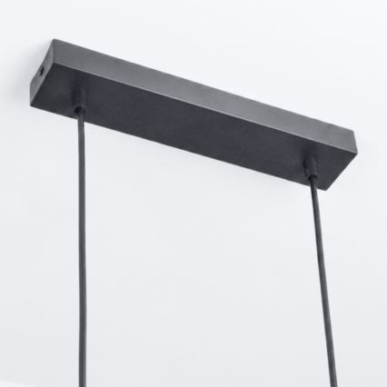 Brilagi - Luster na lanku SELE 6xGU10/30W/230V čierny/dubový dekor