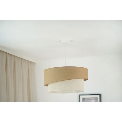 Brilagi - Luster na lanku SHINE 1xE27/15W/230V pr. 50 cm béžová/krémová