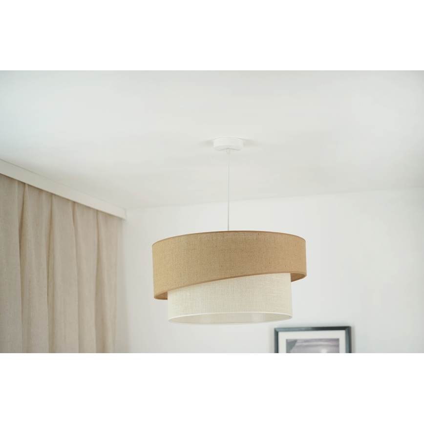 Brilagi - Luster na lanku SHINE 1xE27/15W/230V pr. 50 cm béžová/krémová