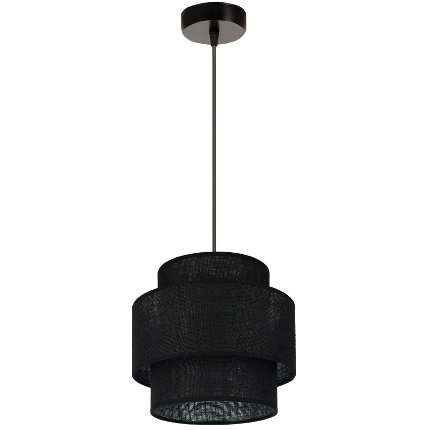 Brilagi - Luster na lanku SPACE YUTE 1xE27/15W/230V pr. 25 cm čierna