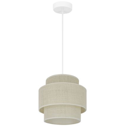 Brilagi - Luster na lanku SPACE YUTE 1xE27/15W/230V pr. 25 cm krémová/biela