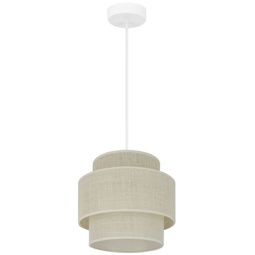 Brilagi - Luster na lanku SPACE YUTE 1xE27/15W/230V pr. 25 cm krémová/biela