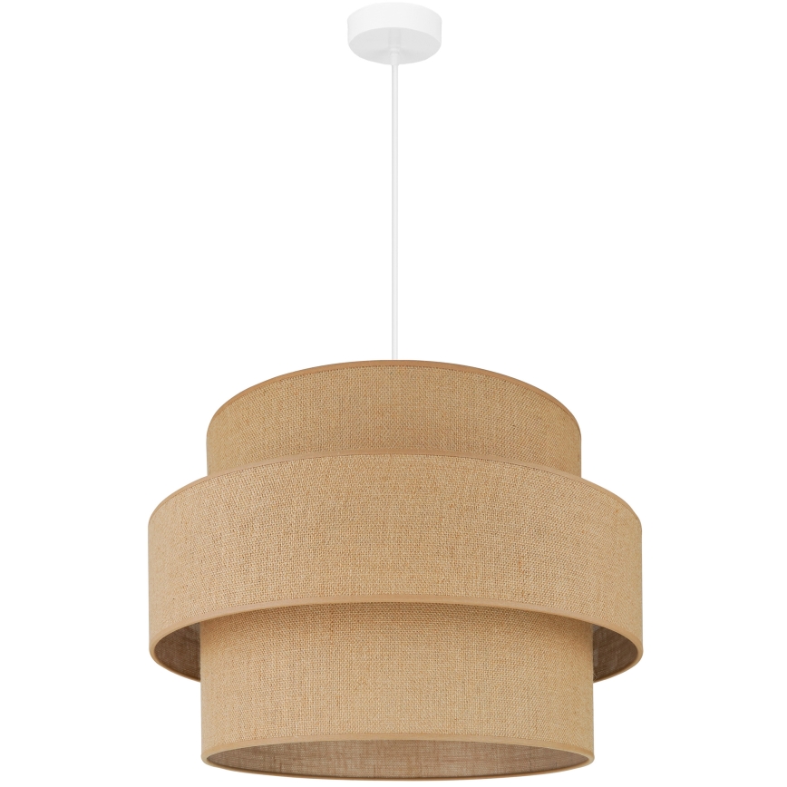 Brilagi - Luster na lanku SPACE YUTE 1xE27/15W/230V pr. 50 cm béžová/biela