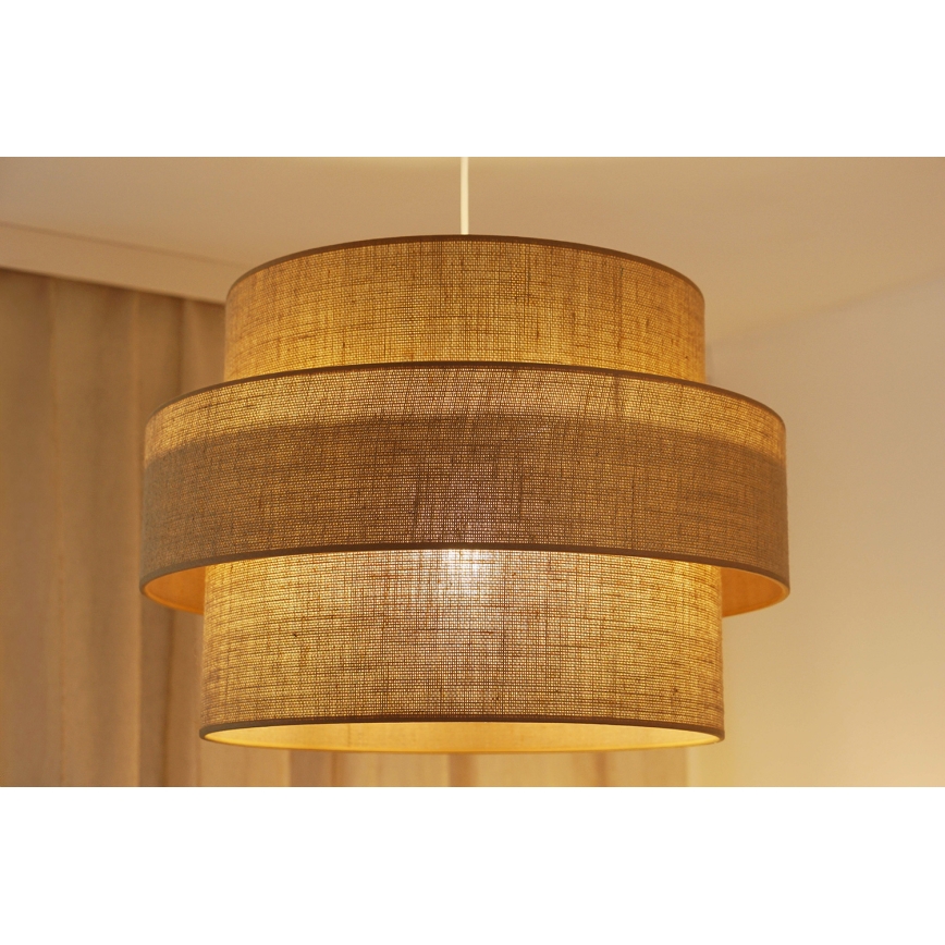 Brilagi - Luster na lanku SPACE YUTE 1xE27/15W/230V pr. 50 cm béžová/biela