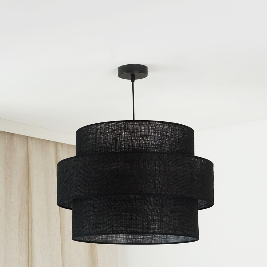 Brilagi - Luster na lanku SPACE YUTE 1xE27/15W/230V pr. 50 cm čierna