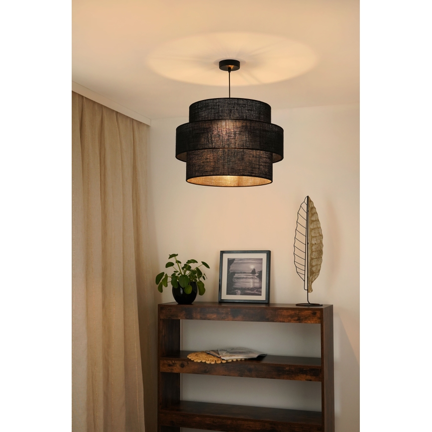 Brilagi - Luster na lanku SPACE YUTE 1xE27/15W/230V pr. 50 cm čierna