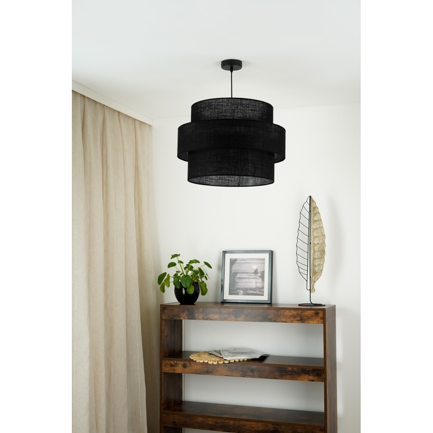 Brilagi - Luster na lanku SPACE YUTE 1xE27/15W/230V pr. 50 cm čierna
