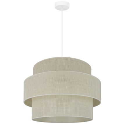 Brilagi - Luster na lanku SPACE YUTE 1xE27/15W/230V pr. 50 cm krémová/biela