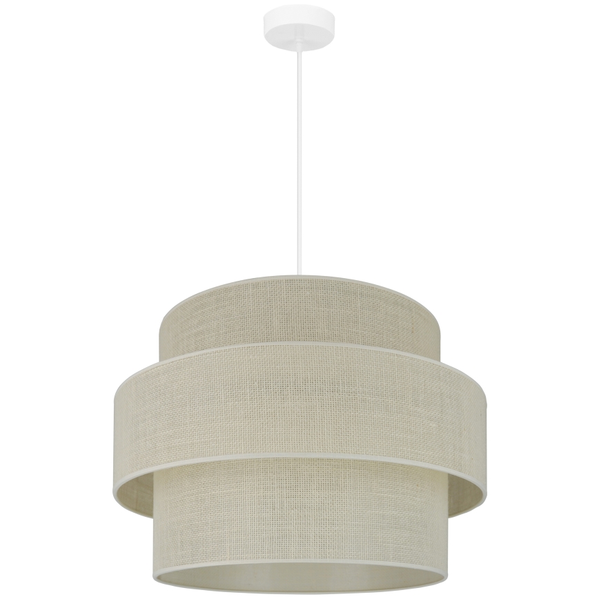 Brilagi - Luster na lanku SPACE YUTE 1xE27/15W/230V pr. 50 cm krémová/biela
