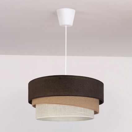 Brilagi - Luster na lanku TRIO 1xE27/60W/230V priemer 40 cm hnedá/béžová/biela
