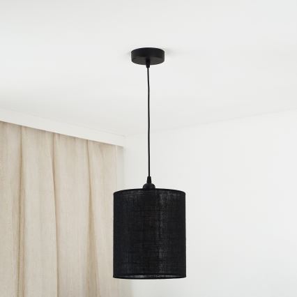 Brilagi - Luster na lanku TUBES 1xE27/15W/230V pr. 20 cm čierna