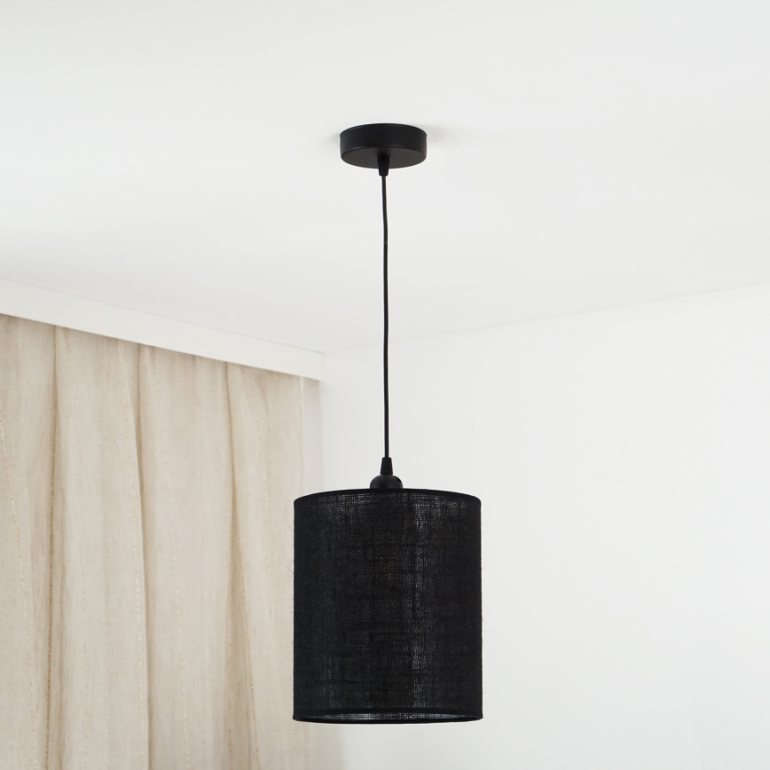 Brilagi - Luster na lanku TUBES 1xE27/15W/230V pr. 20 cm čierna