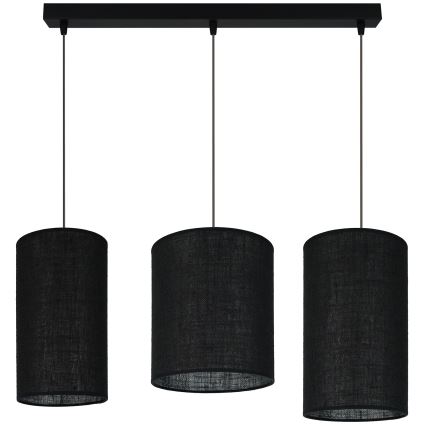 Brilagi - Luster na lanku TUBES 3xE27/15W/230V čierna