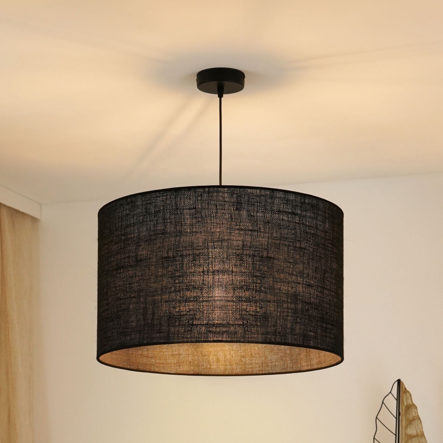 Brilagi - Luster na lanku TUBES ROLLER 1xE27/15W/230V pr. 50 cm čierna