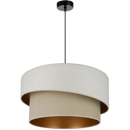 Brilagi - Luster na lanku VEGAS SHINE 1xE27/15W/230V pr. 50 cm krémová/béžová