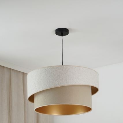 Brilagi - Luster na lanku VEGAS SHINE 1xE27/15W/230V pr. 50 cm krémová/béžová