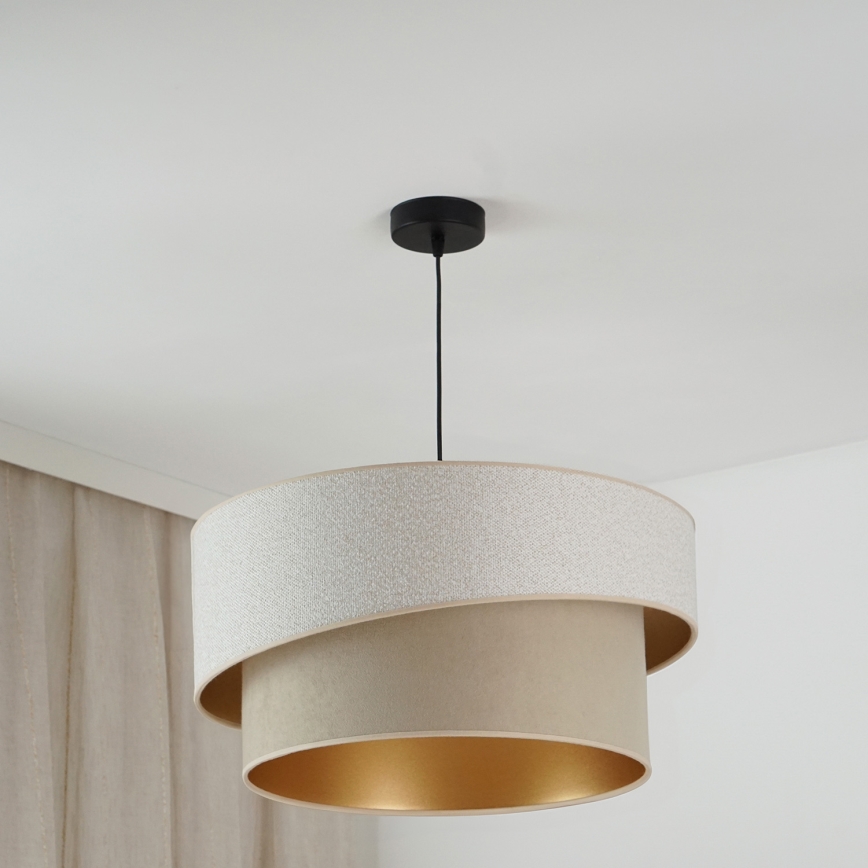 Brilagi - Luster na lanku VEGAS SHINE 1xE27/15W/230V pr. 50 cm krémová/béžová