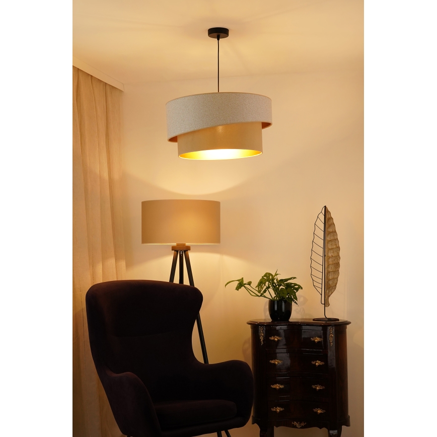 Brilagi - Luster na lanku VEGAS SHINE 1xE27/15W/230V pr. 50 cm krémová/béžová