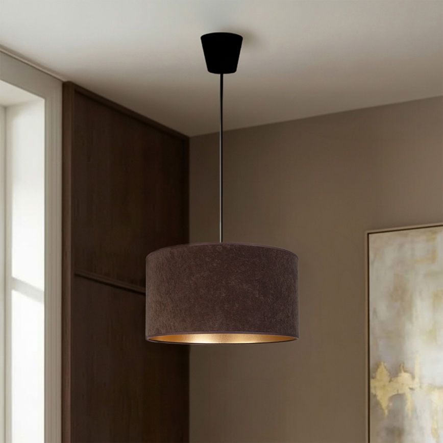 Brilagi - Luster na lanku VELVET 1xE27/60W/230V pr. 40 cm hnedá/zlatá