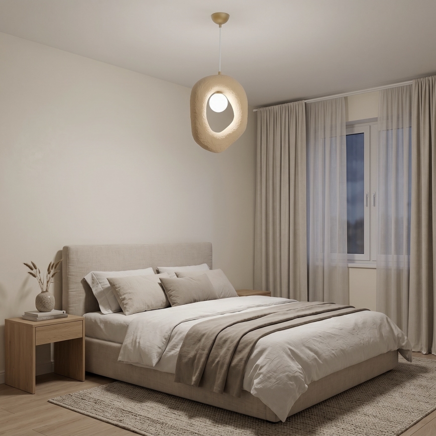 Brilagi - Luster na lanku WABI SABI 1xE27/40W/230V krémový