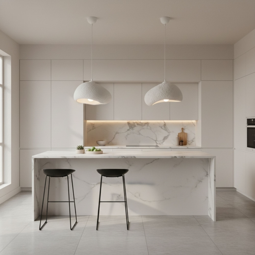 Brilagi - Luster na lanku WABI SABI 1xE27/40W/230V priemer 32 cm biela