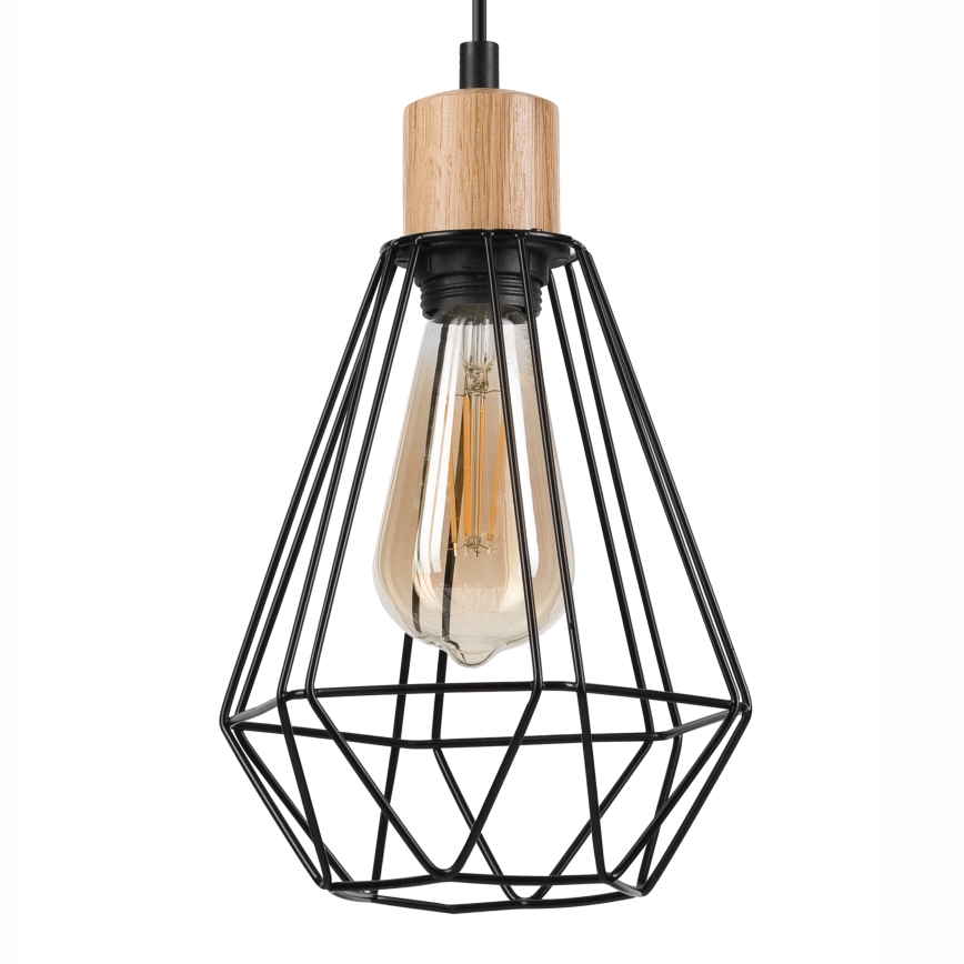Brilagi - Luster na lanku WOODY BASKET 2xE27/60W/230V dub